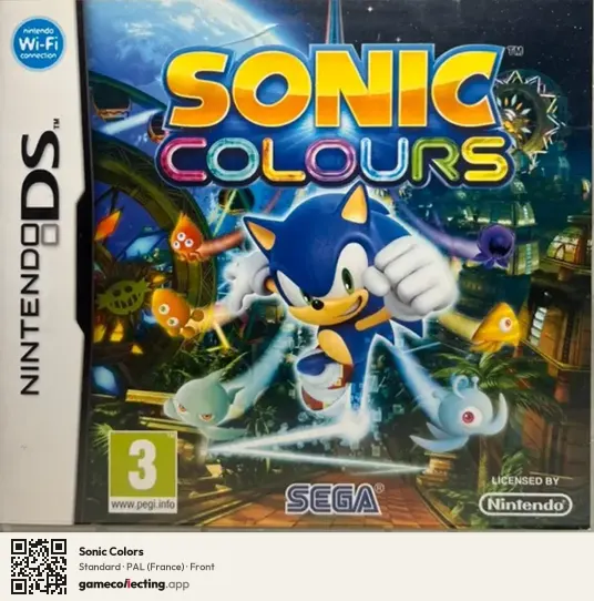 Sonic Colors Nintendo DS, France box front