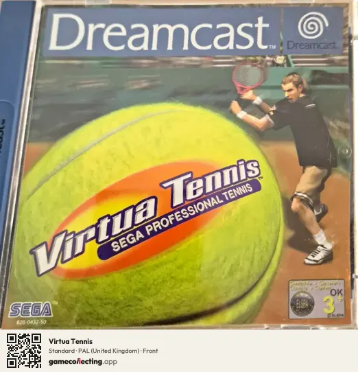 Virtua Tennis Sega Dreamcast, United Kingdom box front