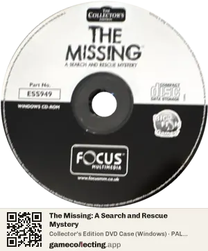 The Missing: A Search and Rescue Mystery Computer, PAL disc