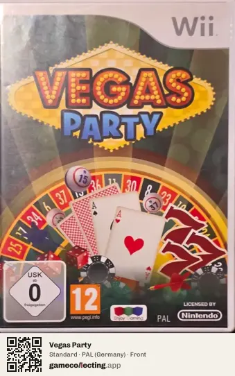 Vegas Party Nintendo Wii, Germany box front
