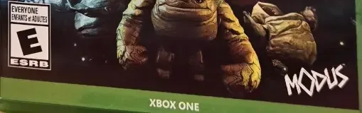 Skully, the ESRB box on its front
