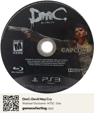 DmC: Devil May Cry PlayStation 3, NTSC disc