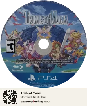 Trials of Mana PlayStation 4, NTSC disc