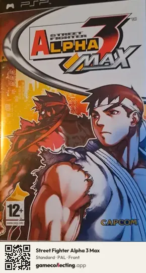 Street Fighter Alpha 3 Max PlayStation Portable, PAL box front