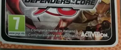 Bakugan: Defenders of the Core, the PEGI square on its front