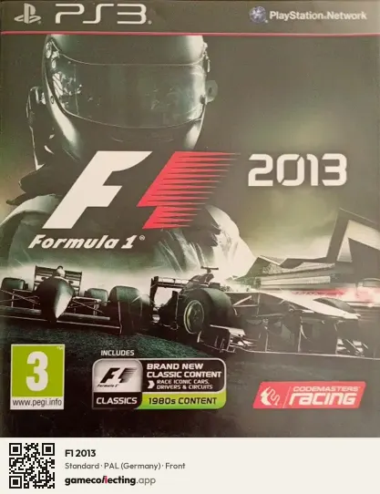 F1 2013 PlayStation 3, Germany box front