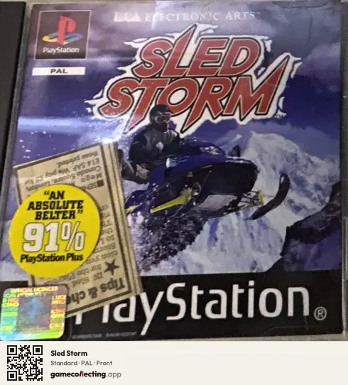 Sled Storm PlayStation, PAL box front