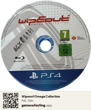 Wipeout Omega Collection PlayStation 4, PAL disc