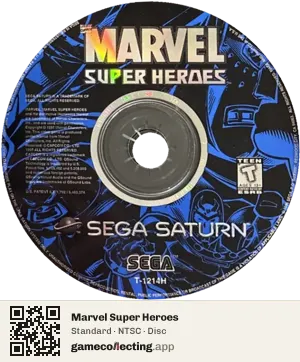 Marvel Super Heroes Sega Saturn, NTSC disc