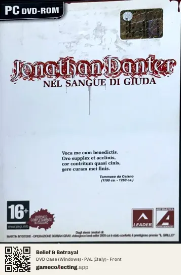 Belief & Betrayal Computer, Italy box front