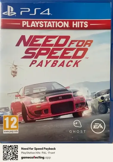 Need for Speed Payback PlayStation 4, PAL box front