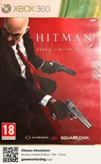 Hitman: Absolution Xbox 360, PAL box front