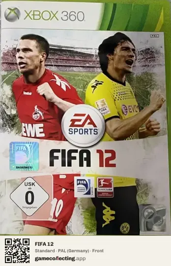 FIFA 12 Xbox 360, Germany box front