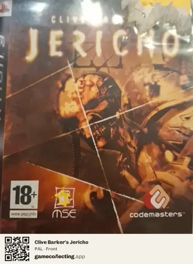 Clive Barker's Jericho PlayStation 3, PAL box front