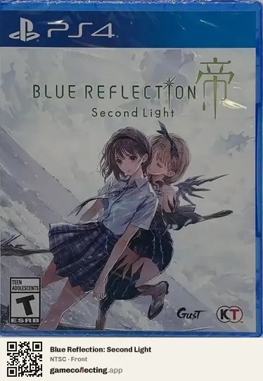 Blue Reflection: Second Light PlayStation 4, NTSC box front