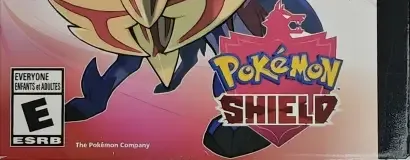Pokémon Sword / Pokémon Shield, the ESRB box on its front