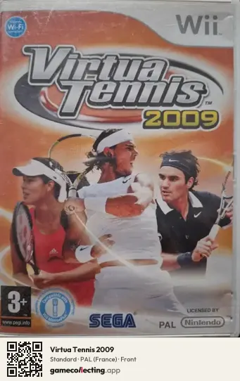 Virtua Tennis 2009 Nintendo Wii, France box front