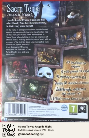Sacra Terra: Angelic Night Computer, PAL box back