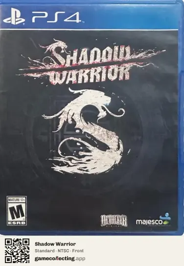 Shadow Warrior PlayStation 4, NTSC box front
