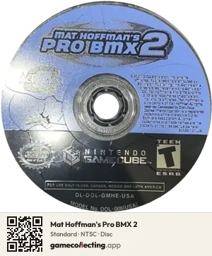 Mat Hoffman's Pro BMX 2 Nintendo GameCube, NTSC disc