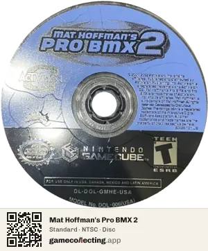 Mat Hoffman's Pro BMX 2 Nintendo GameCube, NTSC disc