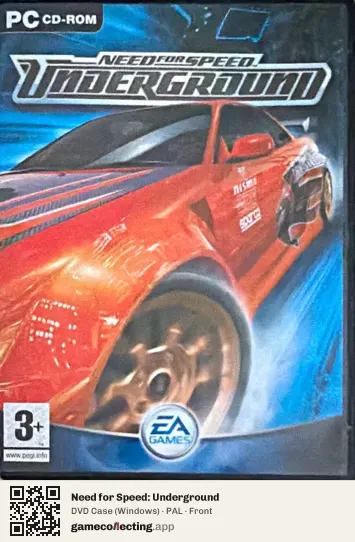 Need for Speed: Underground Computer, PAL box front