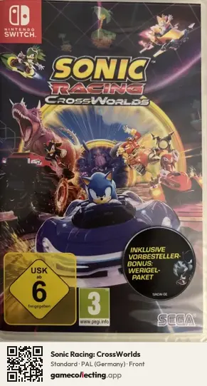 Sonic Racing: CrossWorlds Nintendo Switch, Germany box front