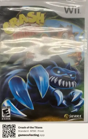 Crash of the Titans Nintendo Wii, NTSC box front
