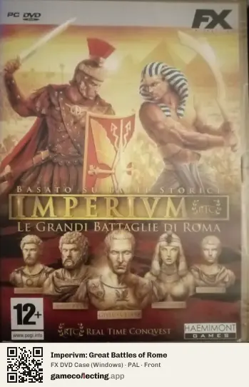 Imperivm: Great Battles of Rome Computer, PAL box front