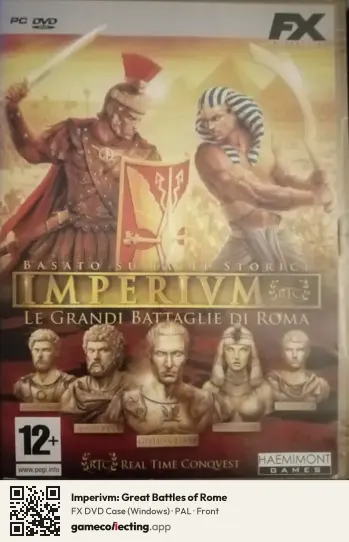 Imperivm: Great Battles of Rome Computer, PAL box front