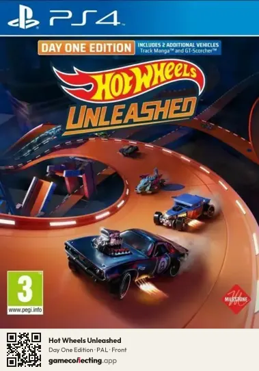 Hot Wheels Unleashed PlayStation 4, PAL box front