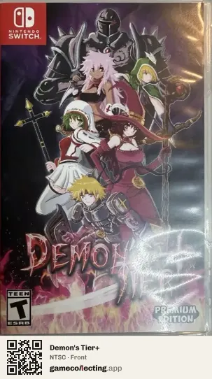 Demon's Tier+ Nintendo Switch, NTSC box front