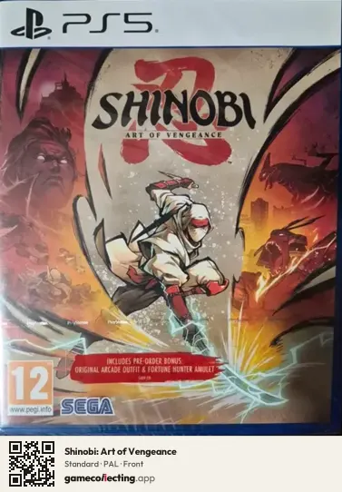 Shinobi: Art of Vengeance PlayStation 5, PAL box front