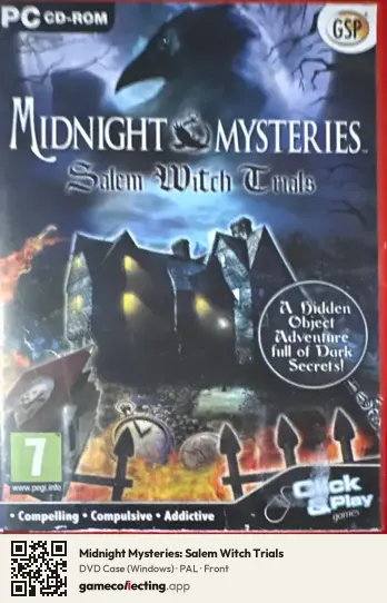 Midnight Mysteries: Salem Witch Trials Computer, PAL box front