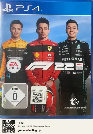 F1 22 PlayStation 4, Germany box front