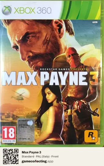 Max Payne 3 Xbox 360, Italy box front
