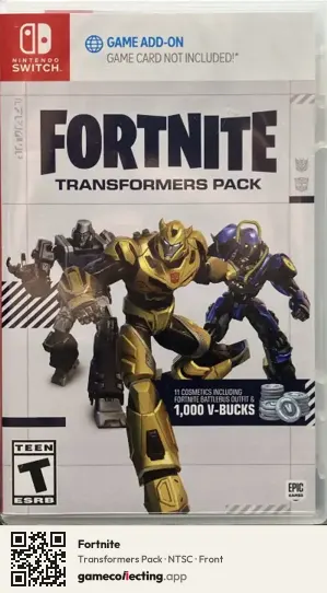 Fortnite Nintendo Switch, NTSC box front