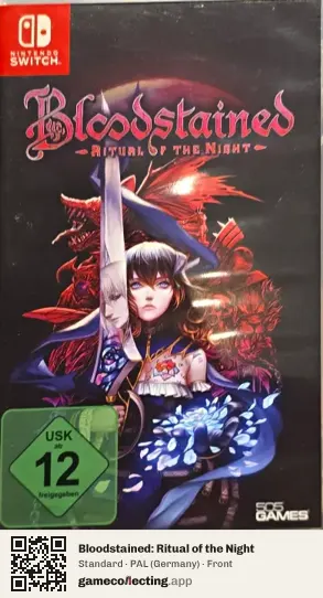 Bloodstained: Ritual of the Night Nintendo Switch, Germany box front