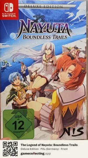The Legend of Nayuta: Boundless Trails Nintendo Switch, Germany box front