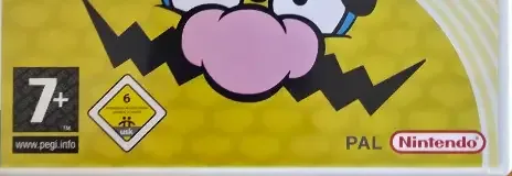 WarioWare: Smooth Moves, the PEGI square on its front