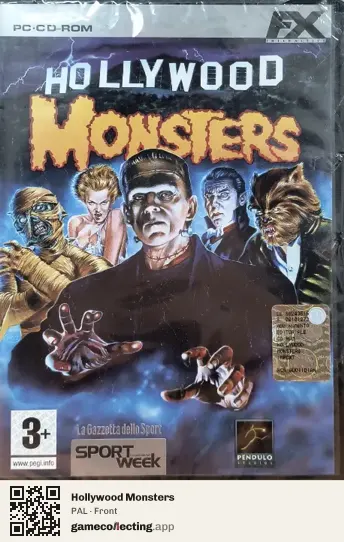 Hollywood Monsters Computer, PAL box front