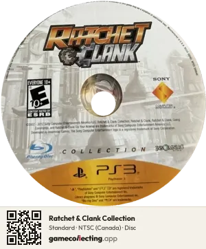 Ratchet & Clank Collection PlayStation 3, NTSC disc