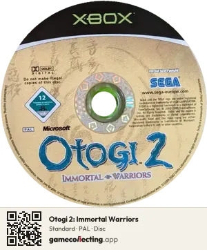 Otogi 2: Immortal Warriors Xbox, PAL disc