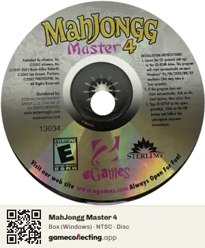 MahJongg Master 4 Computer, NTSC disc