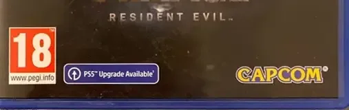 Resident Evil Village, the PEGI square on its front