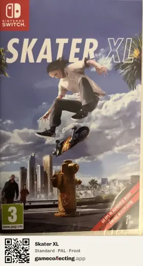 Skater XL Nintendo Switch, PAL box front