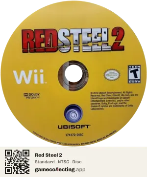 Red Steel 2 Nintendo Wii, NTSC disc
