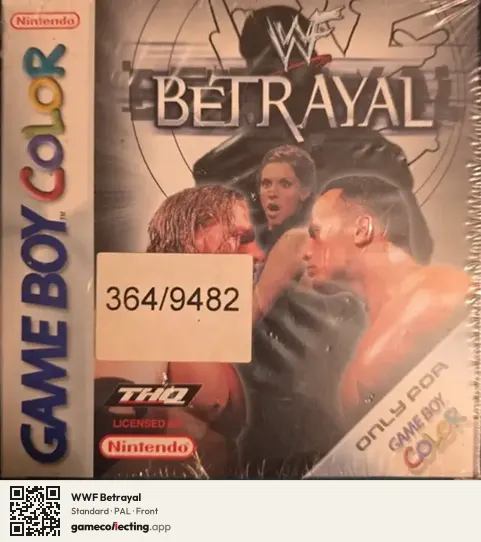 WWF Betrayal Game Boy Color, PAL box front