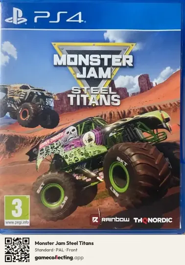 Monster Jam Steel Titans PlayStation 4, PAL box front