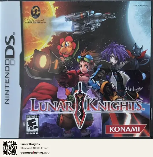 Lunar Knights Nintendo DS, NTSC box front